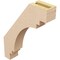 Ekena Millwork 3-inch W x 14-inch D x 18-inch H Pescadero Rough Cedar Woodgrain TimberThane Knee Brace, Primed BRCUR03X14X18PECRCPR - alternate 3